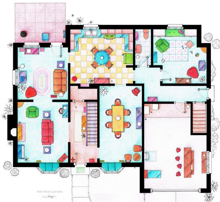 Ground floor of Simpsons' House